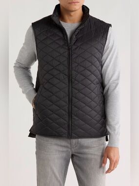 Original Weatherproof Vintage Diamond Quilted Vest Size Large